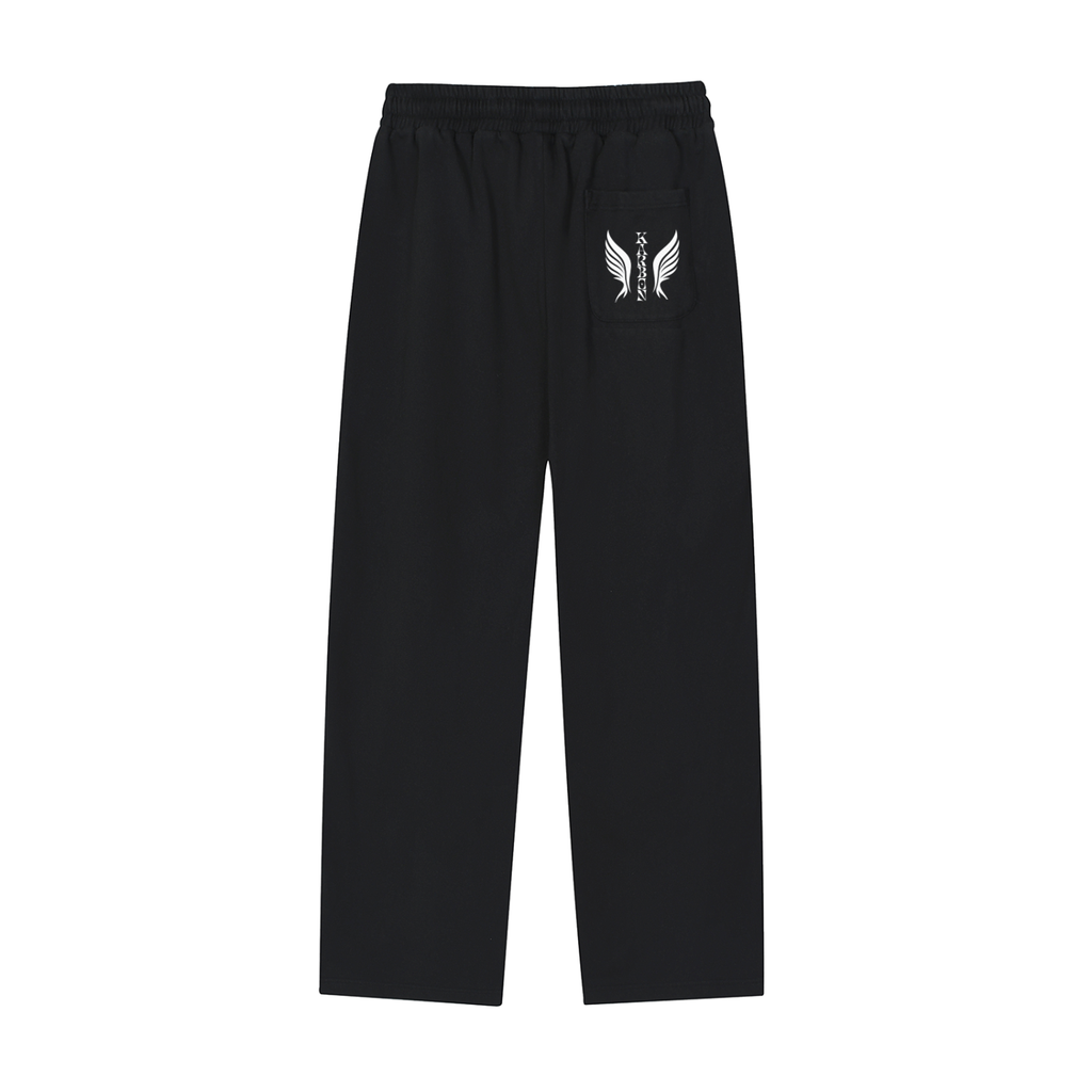 Karbon Reflection Striped Straight-Leg Sweatpants