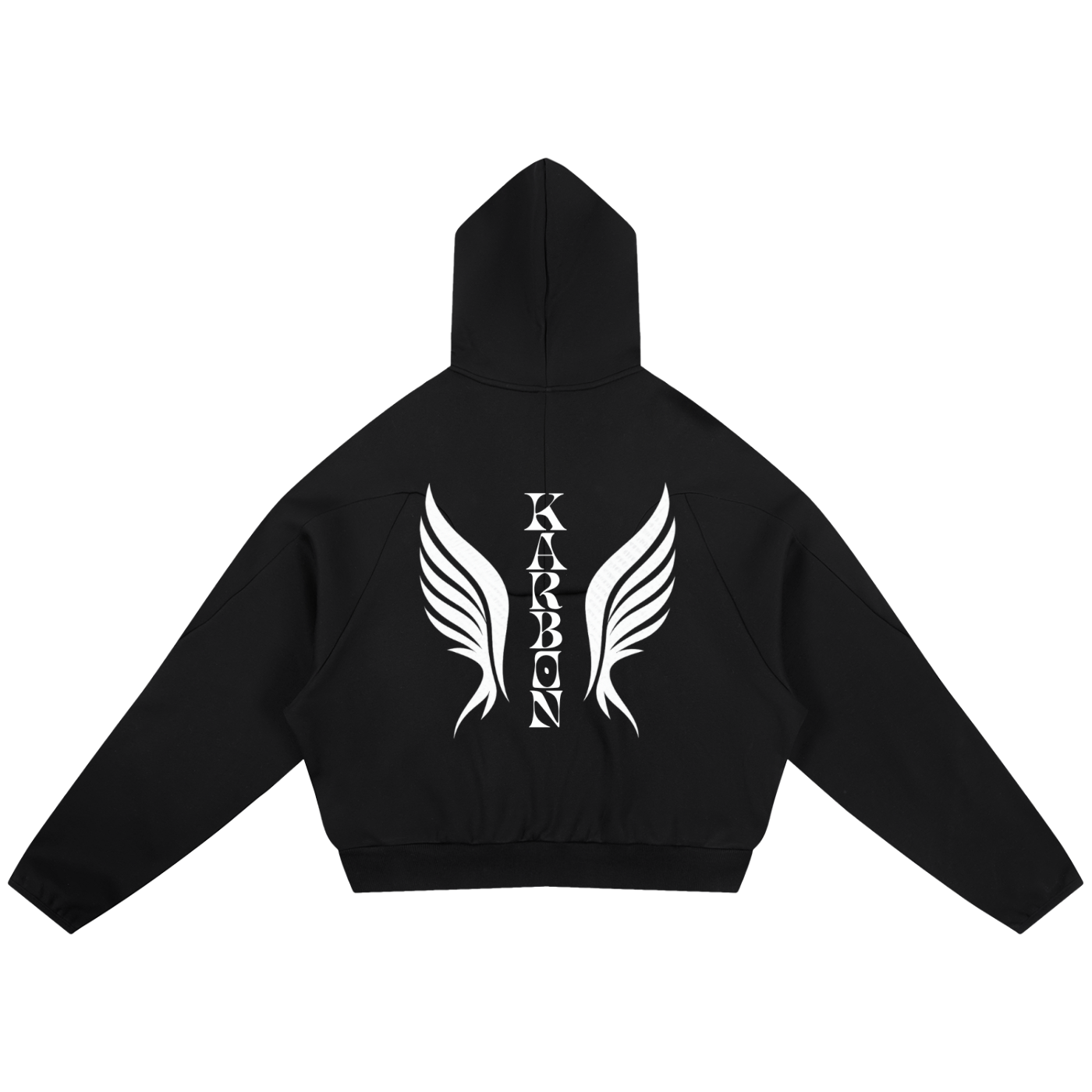 Karbon Panel Raglan Hoodie