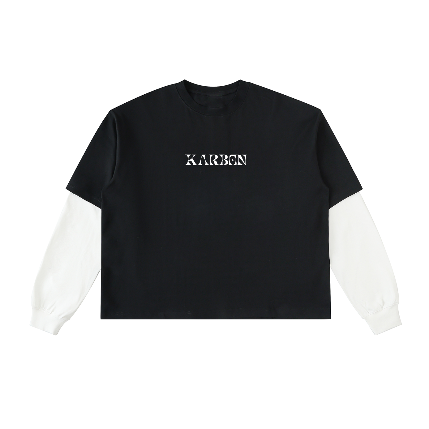 Karbon Layered Contrast Cotton T-Shirt