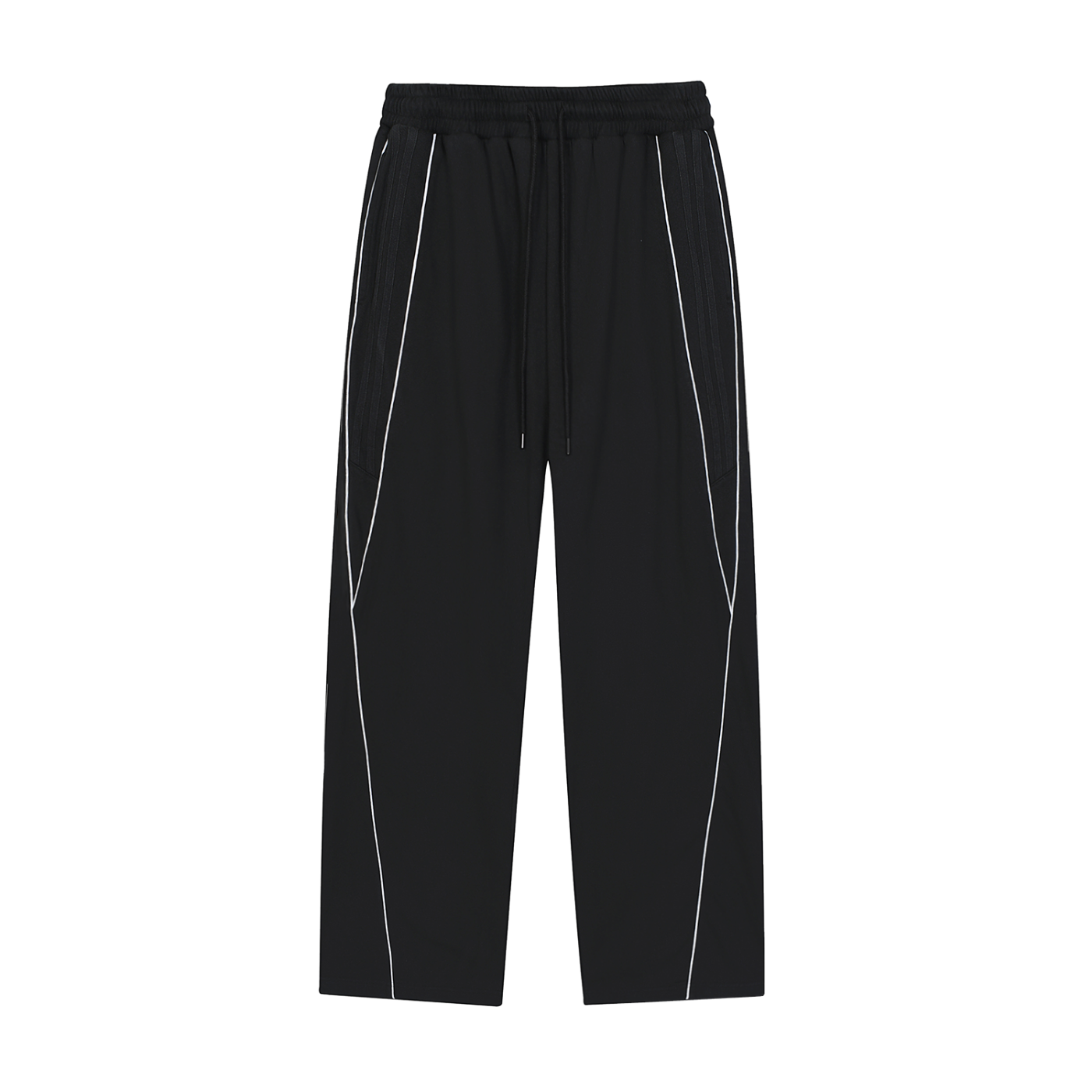 Karbon Reflection Striped Straight-Leg Sweatpants