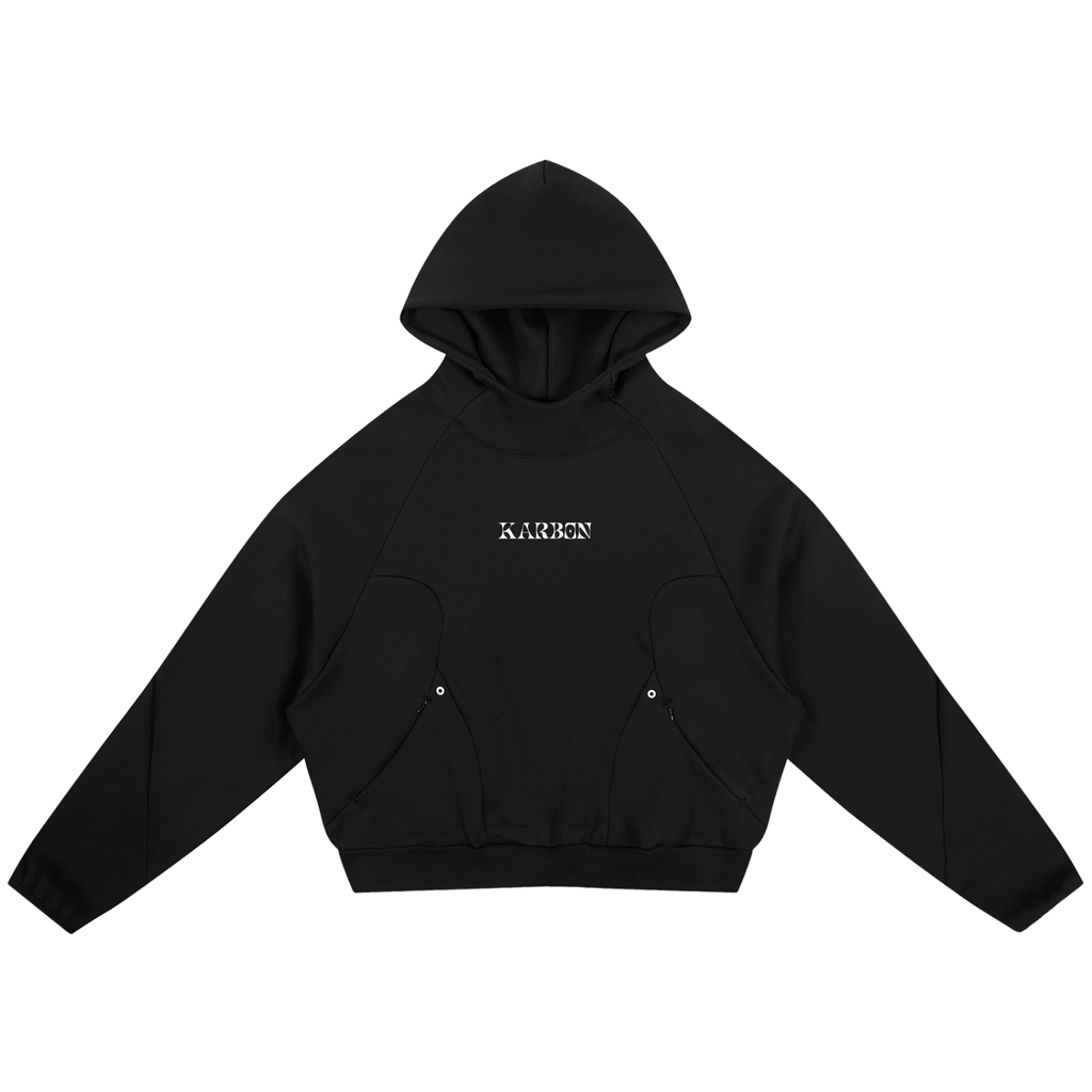 Karbon Panel Raglan Hoodie