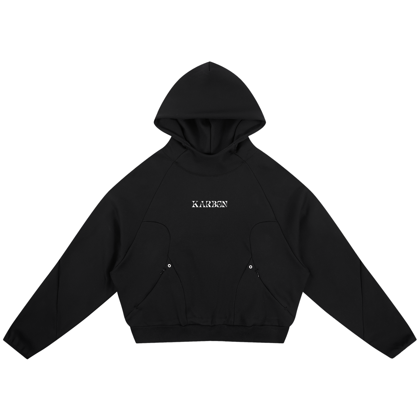 Karbon Panel Raglan Hoodie