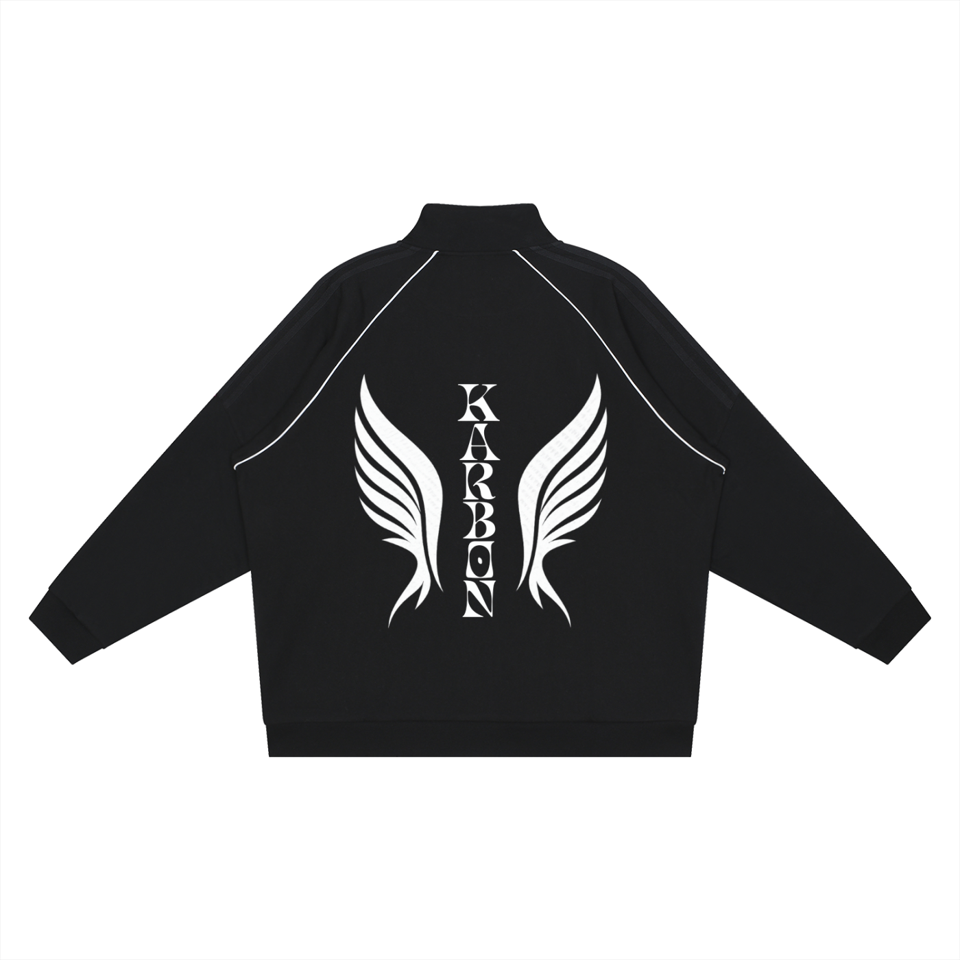 Karbon Reflection Striped Raglan Sleeve  Jacket