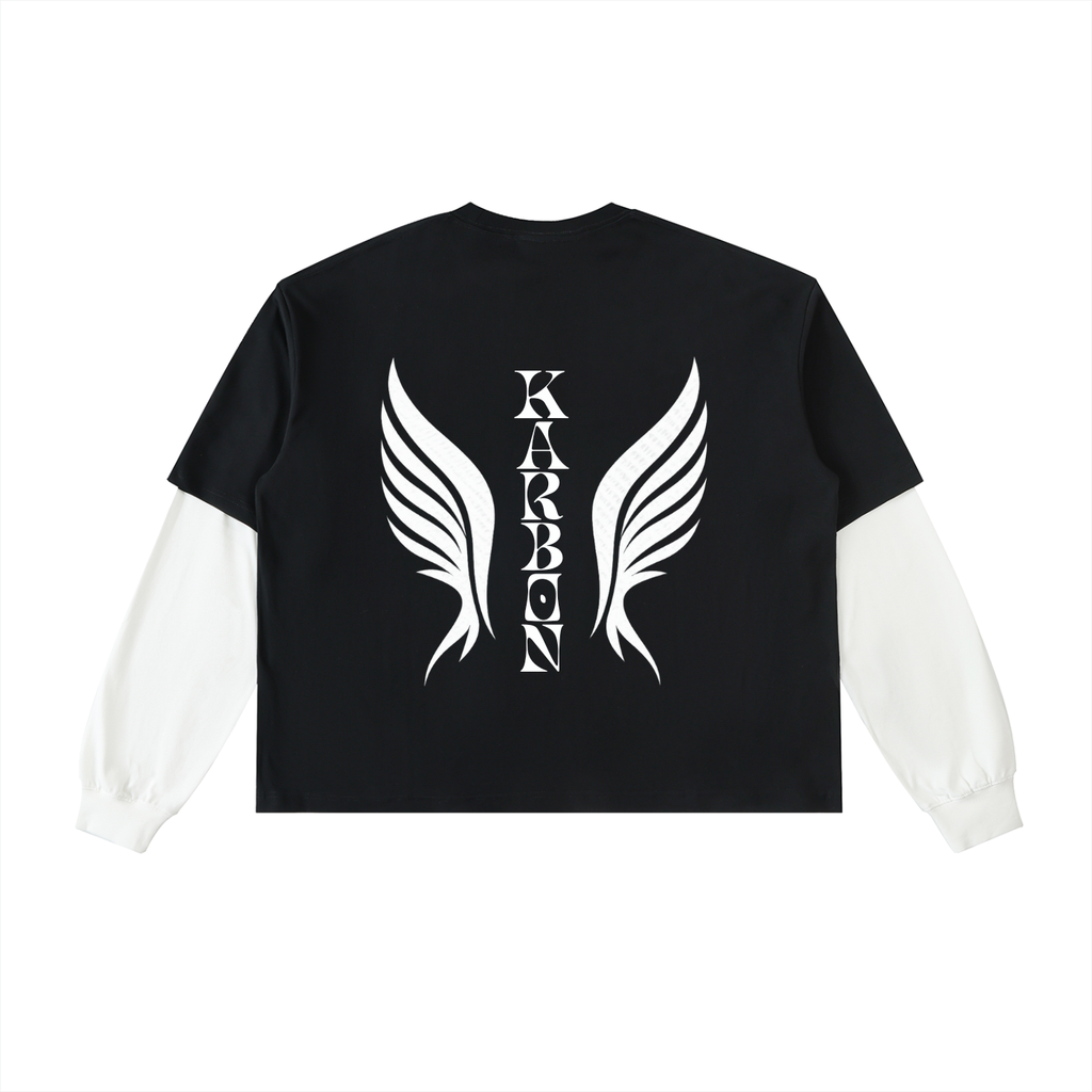 Karbon Layered Contrast Cotton T-Shirt